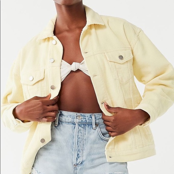 Urban Outfitters Yellow Corduroy Jacket 